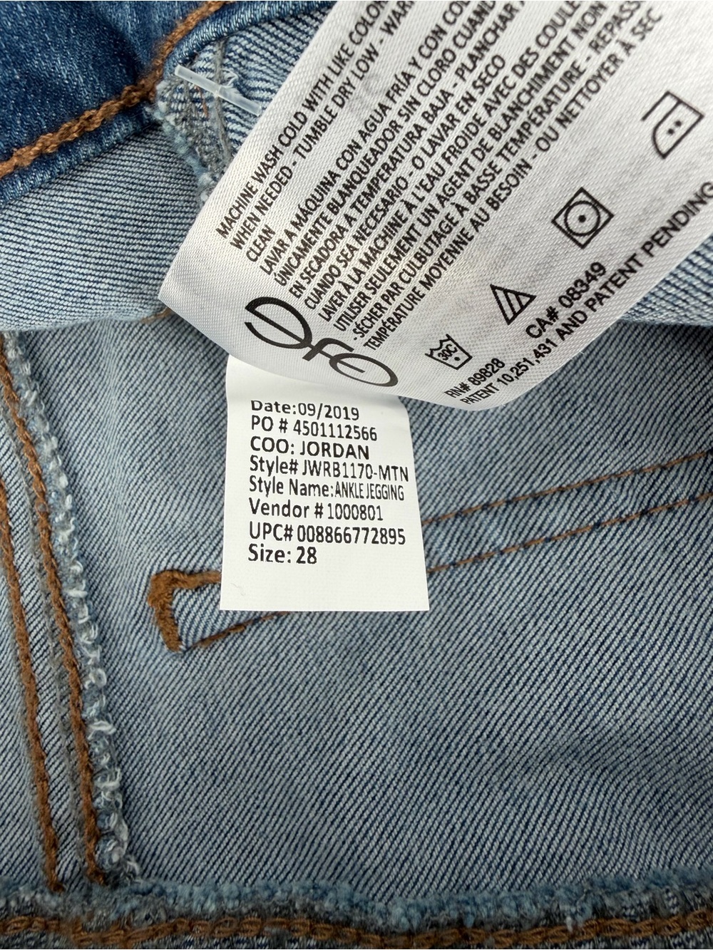 William Rast Womens Ankle Jegging Jeans Size 28 Mother Nature NWT Stretch - Picture 12 of 16